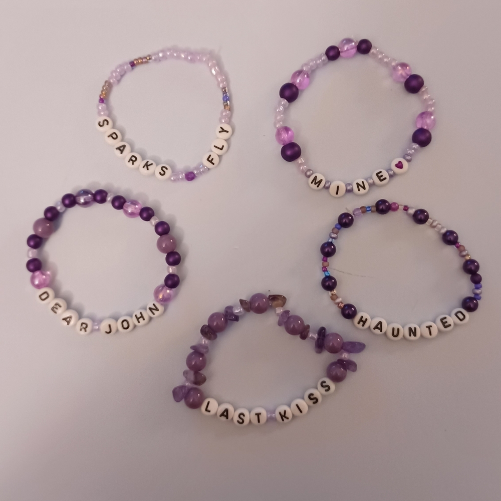 Speak Now Themed Taylor Swifr Friendship Bracelets Handmade